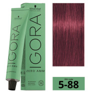 Schwarzkopf Igora Zero Amm Стійка крем-фарба без аміаку_5-88 світло-коричневий червоний екстра 60мл Schwarzkopf Igora Zero Amm Стійка крем-фарба без аміаку_5-88 світло-коричневий червоний екстра 60мл