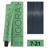 Schwarzkopf Igora Zero Amm Стійка крем-фарба без аміаку_7-21 середній блондин попелястий Cendre 60мл Schwarzkopf Igora Zero Amm Стійка крем-фарба без аміаку_7-21 середній блондин попелястий Cendre 60мл