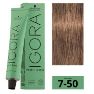 Schwarzkopf Igora Zero Amm Стійка крем-фарба без аміаку_7-50 середній блондин золотий натуральний 60мл Schwarzkopf Igora Zero Amm Стійка крем-фарба без аміаку_7-50 середній блондин золотий натуральний 60мл