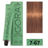 Schwarzkopf Igora Zero Amm Стійка крем-фарба без аміаку_7-67 середній блондин шоколадно-мідний 60мл Schwarzkopf Igora Zero Amm Стійка крем-фарба без аміаку_7-67 середній блондин шоколадно-мідний 60мл