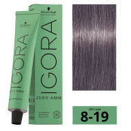 Schwarzkopf Igora Zero Amm Стійка крем-фарба без аміаку_8-19 світлий блондин Cendre Violet 60мл Schwarzkopf Igora Zero Amm Стійка крем-фарба без аміаку_8-19 світлий блондин Cendre Violet 60мл