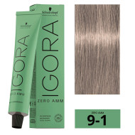Schwarzkopf Igora Zero Amm Стійка крем-фарба без аміаку_9-1 екстра-світлий блондин Cendre 60мл Schwarzkopf Igora Zero Amm Стійка крем-фарба без аміаку_9-1 екстра-світлий блондин Cendre 60мл