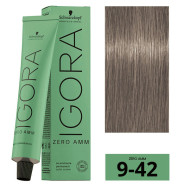 Schwarzkopf Igora Zero Amm Стійка крем-фарба без аміаку_9-42 дуже світлий блондин бежевий попіл 60мл Schwarzkopf Igora Zero Amm Стійка крем-фарба без аміаку_9-42 дуже світлий блондин бежевий попіл 60мл