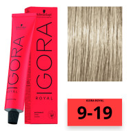 Schwarzkopf Igora Royal Стійка крем-фарба для волосся_9-19 екстра світлий блондин 60мл Schwarzkopf Igora Royal Стійка крем-фарба для волосся_9-19 екстра світлий блондин 60мл
