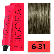Schwarzkopf Igora Royal Стійка крем-фарба для волосся_6-31 світло-коричневий 60мл Schwarzkopf Igora Royal Стійка крем-фарба для волосся_6-31 світло-коричневий 60мл