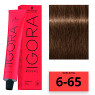 Schwarzkopf Igora Royal Стійка крем-фарба для волосся_6-65 темно-русявий бежевий шоколадний 60мл