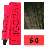 Schwarzkopf Igora Royal Стійка крем-фарба для волосся_6-0 темно-русявий натуральний 60мл Schwarzkopf Igora Royal Стійка крем-фарба для волосся_6-0 темно-русявий натуральний 60мл