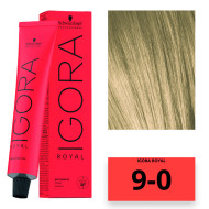Schwarzkopf Igora Royal Стійка крем-фарба для волосся_9-0 екстра світлий натуральний блондин 60мл Schwarzkopf Igora Royal Стійка крем-фарба для волосся_9-0 екстра світлий натуральний блондин 60мл