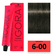 Schwarzkopf Igora Royal Стійка крем-фарба для волосся_6-00 темно-русявий натуральний екстра 60мл Schwarzkopf Igora Royal Стійка крем-фарба для волосся_6-00 темно-русявий натуральний екстра 60мл