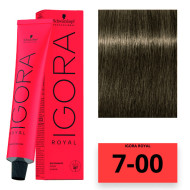 Schwarzkopf Igora Royal Стійка крем-фарба для волосся_7-00 середньо-русявий натуральний екстра 60мл Schwarzkopf Igora Royal Стійка крем-фарба для волосся_7-00 середньо-русявий натуральний екстра 60мл