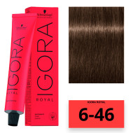 Schwarzkopf Igora Royal Стійка крем-фарба для волосся_6-46 темно-русявий бежевий шоколадний 60мл Schwarzkopf Igora Royal Стійка крем-фарба для волосся_6-46 темно-русявий бежевий шоколадний 60мл