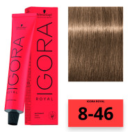 Schwarzkopf Igora Royal Стійка крем-фарба для волосся_8-46 світло-русявий бежевий шоколадний 60мл Schwarzkopf Igora Royal Стійка крем-фарба для волосся_8-46 світло-русявий бежевий шоколадний 60мл