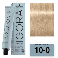 Schwarzkopf Igora Royal Color Highlifts Перманентная крем-фарба_10-0 ультра блондин натуральний 60мл Schwarzkopf Igora Royal Color Highlifts Перманентная крем-фарба_10-0 ультра блондин натуральний 60мл