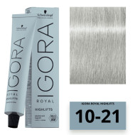 Schwarzkopf Igora Royal Color Highlifts Перманентная крем-фарба_10-21 ультра блондин попелястий сандре 60мл