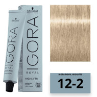 Schwarzkopf Igora Royal Color Highlifts Перманентная крем-фарба_12-2 спеціальний блондин попелястий 60мл Schwarzkopf Igora Royal Color Highlifts Перманентная крем-фарба_12-2 спеціальний блондин попелястий 60мл