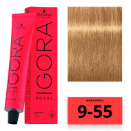 Schwarzkopf Igora Royal Стійка крем-фарба для волосся_9-55 світлий блондин золотистий екстра 60мл Schwarzkopf Igora Royal Стійка крем-фарба для волосся_9-55 світлий блондин золотистий екстра 60мл