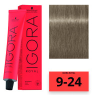 Schwarzkopf Igora Royal Стійка крем-фарба для волосся_9-24 блондин попелясто-бежевий 60мл Schwarzkopf Igora Royal Стійка крем-фарба для волосся_9-24 блондин попелясто-бежевий 60мл