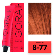 Schwarzkopf Igora Royal Стійка крем-фарба для волосся_8-77 світло-русявий мідний екстра 60мл Schwarzkopf Igora Royal Стійка крем-фарба для волосся_8-77 світло-русявий мідний екстра 60мл