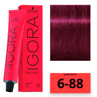 Schwarzkopf Igora Royal Стійка крем-фарба для волосся_6-88 темно-русявий червоний екстра 60мл Schwarzkopf Igora Royal Стійка крем-фарба для волосся_6-88 темно-русявий червоний екстра 60мл