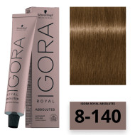Schwarzkopf Igora Royal Absolutes Стійка крем-фарба_8-140 світло-русявий сандре бежевий 60мл Schwarzkopf Igora Royal Absolutes Стійка крем-фарба_8-140 світло-русявий сандре бежевий 60мл