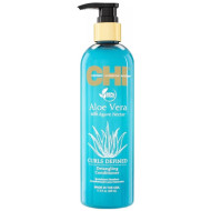 CHI Aloe Vera Curls Defined Conditioner_Кондиціонер для кучерявого волосся з олією алое віра 340мл CHI Aloe Vera Curls Defined Conditioner_Кондиціонер для кучерявого волосся з олією алое віра 340мл