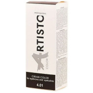 Elea Professional Artisto Cream Color for Eyebrows_Фарба для брів та вій графіт 4.01 25+40мл