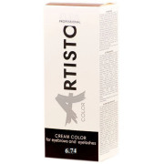 Elea Professional Artisto Cream Color for Eyebrows_Фарба для брів та вій коричнево-мідний 6.74 25+40мл Elea Professional Artisto Cream Color for Eyebrows_Фарба для брів та вій коричнево-мідний 6.74 25+40мл