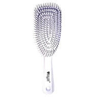Salon Professional_Щітка масажна для волосся біла глянець велика квадратна 18221 Salon Professional_Щітка масажна для волосся біла глянець велика квадратна 18221