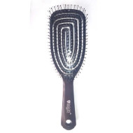Salon Professional_Щітка масажна для волосся чорна глянець велика квадратна 18221 Salon Professional_Щітка масажна для волосся чорна глянець велика квадратна 18221