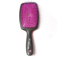 Salon Professional_Щітка масажна на гумовій подушці квадратна велика фіолетова 8Н59 Salon Professional_Щітка масажна на гумовій подушці квадратна велика фіолетова 8Н59