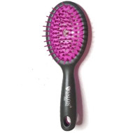 Salon Professional_Щітка масажна на гумовій подушці маленька фіолетова 8Н061 Salon Professional_Щітка масажна на гумовій подушці маленька фіолетова 8Н061