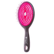 Salon Professional_Щітка масажна на гумовій подушці середня рожева 8Н61 Salon Professional_Щітка масажна на гумовій подушці середня рожева 8Н61
