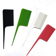 Salon Professional_Гребінець для вуального мікро мелірування широка червона 6019 Salon Professional_Гребінець для вуального мікро мелірування широка червона 6019