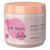 Inebrya Keratin Restructuring Mask_Маска відновлююча з кератином 500мл Inebrya Keratin Restructuring Mask_Маска відновлююча з кератином 500мл