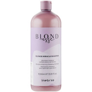 Inebrya Blonde Miracle Shampoo_Хелатуючий шампунь для блонду 1000мл Inebrya Blonde Miracle Shampoo_Хелатуючий шампунь для блонду 1000мл