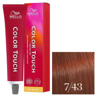 Wella Color Touch Інтенсивне тонування_7-43 середній блондин червоне золото 60мл Wella Color Touch Інтенсивне тонування_7-43 середній блондин червоне золото 60мл